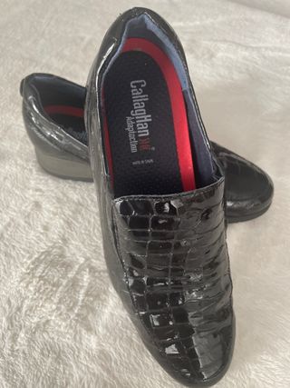 Zapatos  originales Callaghan Negros Cocodrilo