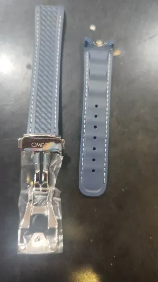 Correas Caucho Omega Seamaster AT150 Azul