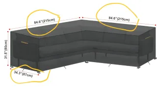 Capa impermeável para mobiliário de jardim