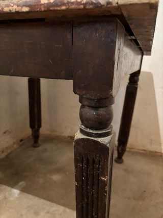 Mesa antigua madera castellana