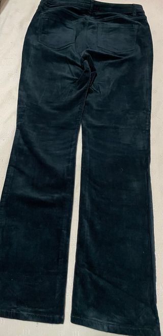 Pantalón pana fina verde