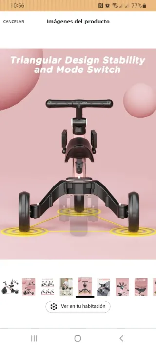 Triciclo XJD 3 en 1 Evolutivo Infantil