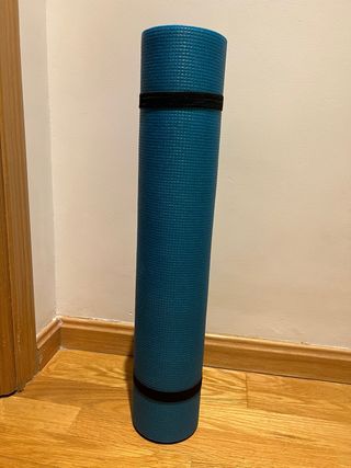 Esterilla de yoga azul
