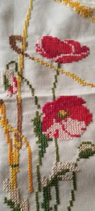 2 Manteles Individuales de Punto de Cruz