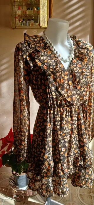 Abito corto fantasia floreale