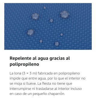 Set de 6  Paredes impermeables para Carpa 6x3 mts