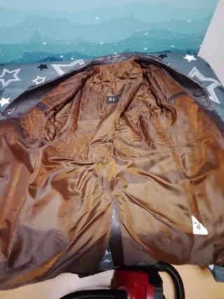 Abrigo Piel Cabra Marrón 3/4 Caballero