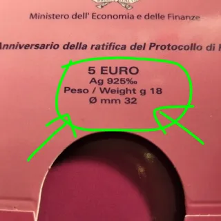 Divisionale Italia 2007 con medaglia argento