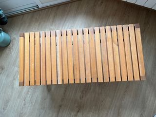 Banco de madera Ikea 2 estantes