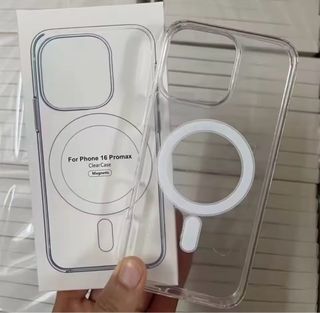 Funda iPhone 16 Promax Transparente Magnética