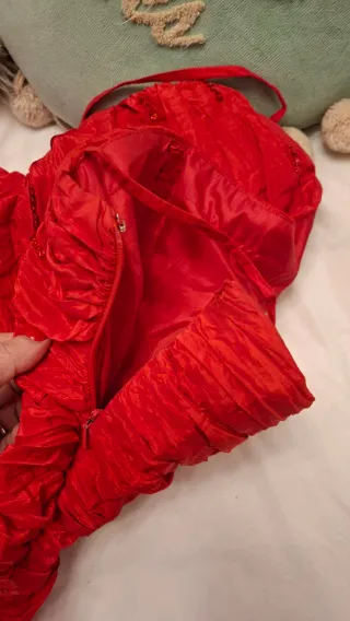 Vestido Largo Fiesta Rojo