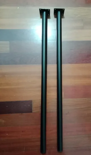 Patas mesa metálicas negras (2 unidades)