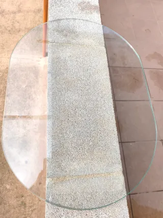 Cristal para mesa pequeña. 75 x 54,5 cm