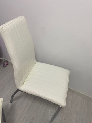 Sillas Comedor Blancas Diseño Moderno,4 sillas