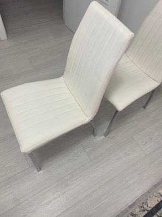 Sillas Comedor Blancas Diseño Moderno,4 sillas