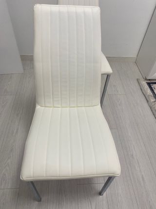 Sillas Comedor Blancas Diseño Moderno,4 sillas