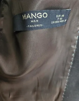 Americana traje azul marino de Mango
