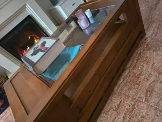 Mesa de centro madera y cristal