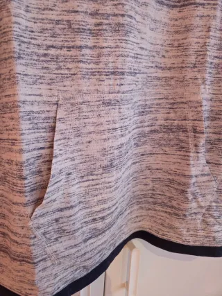 Sudadera Hollister Gris/Blanca Talla M