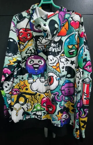 Sudadera Fishikii Multicolor Graffiti