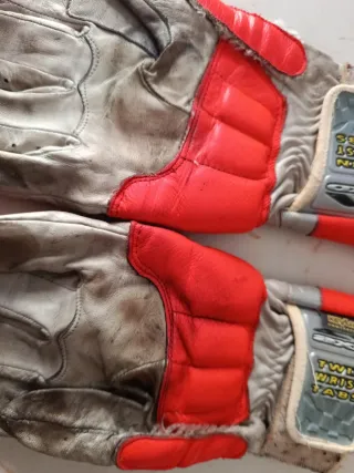 Guantes Moto AXO Rojos y Grises