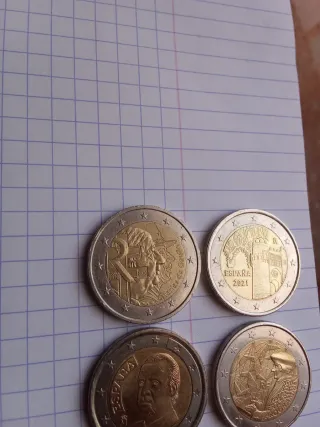 Lote 5 monedas España 2€