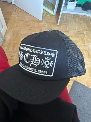 Gorra Chrome Hearts Negra Ajustable