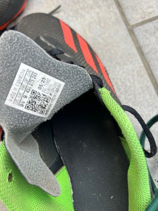 Scarpe Adidas Calcio Nere/Verdi Taglia 43.5