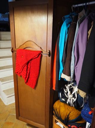 Armario antiguo madera 221x60x197