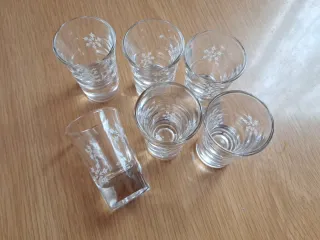 6 Vasos de chupito decorados