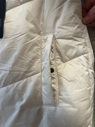 Abrigo plumífero beige talla S