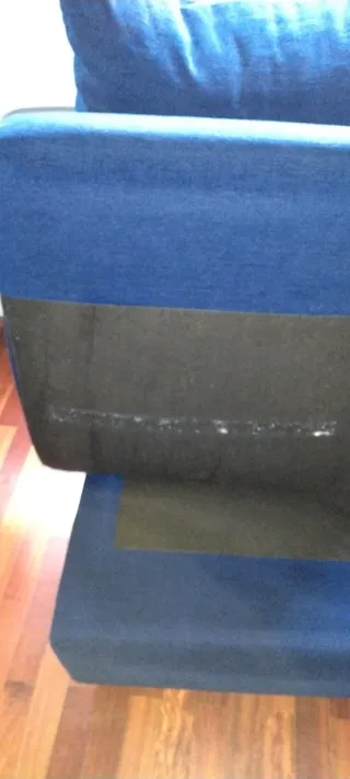 Sofá de rincón azul