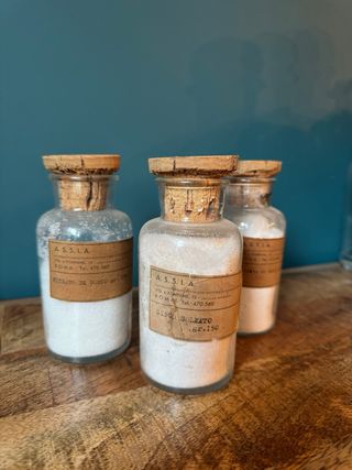 3 Bottiglie Farmacia Vintage