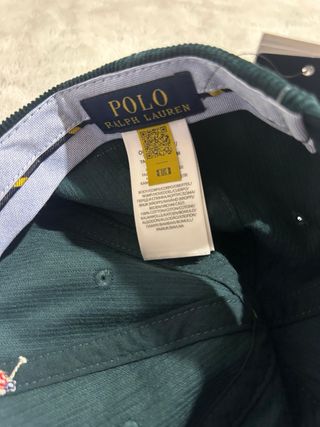 Gorra Polo Ralph Lauren de pana verde