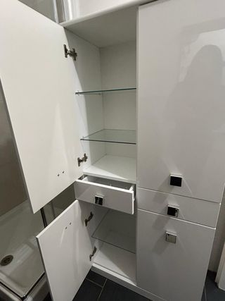 Mobile bagno bianco lucido