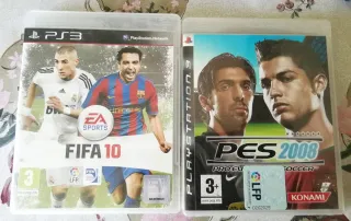 Juegos PS3 FIFA 10 y PES 2008