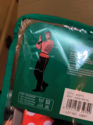 Disfraz Sevillano flamenco Atosa Talla XL