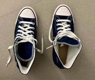 Converse All Star Denim Blu Ricamo Floreale