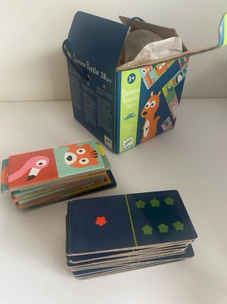 Puzzle y Dominó Infantil Djeco 28 Piezas