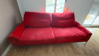 Sofá 3 plazas Teys Mito Rojo