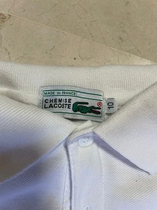 Polo Lacoste Blanco