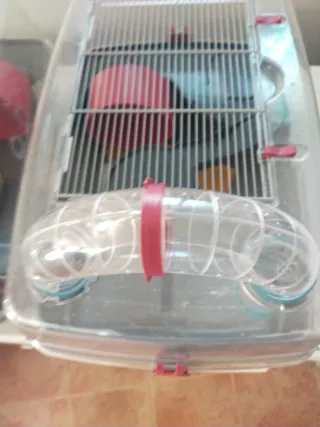 Jaula para hámster con túneles 25€ unidad