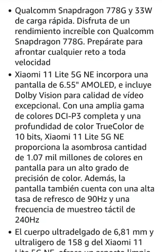 Xiaomi 11 Lite 5G NE.