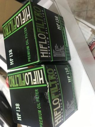 2 Filtros Aceite HiFloFiltro HF138 Suzuki DL 650 V