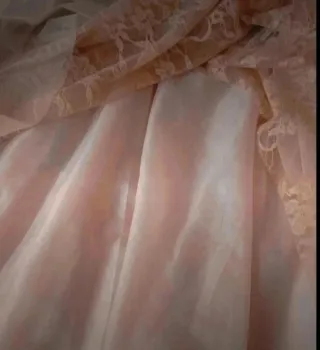 Vestido fiesta encaje y tul