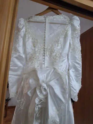 Vestido de Novia Blanco años 80 y 90