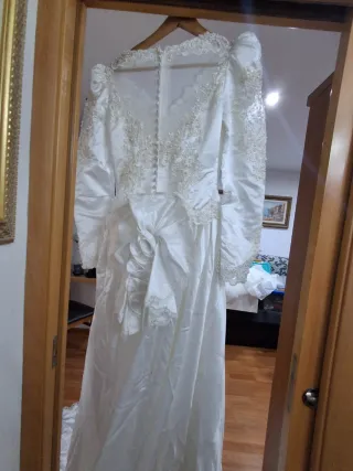 Vestido de Novia Blanco años 80 y 90