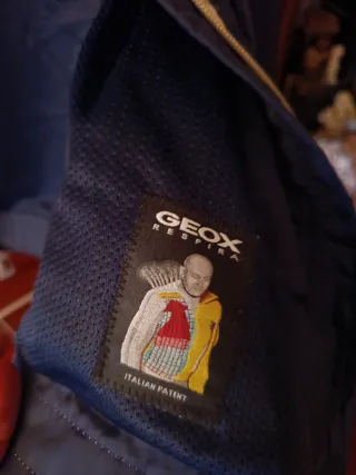 Cazadora Geox niña azul con detalles