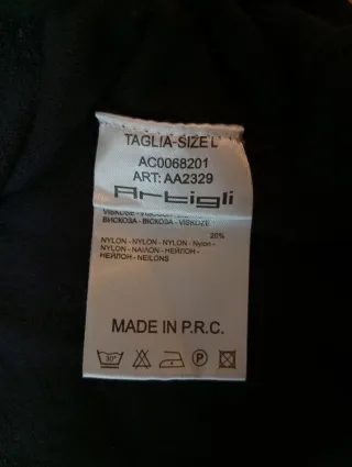 Mini abito maglione Artigli nero taglia L