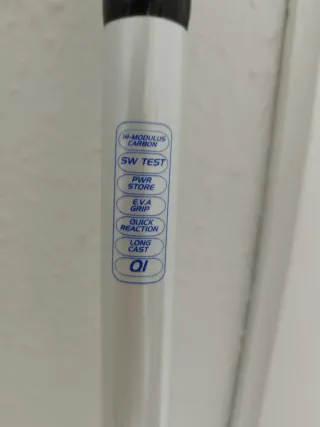 Caña de surfcasting de carbono